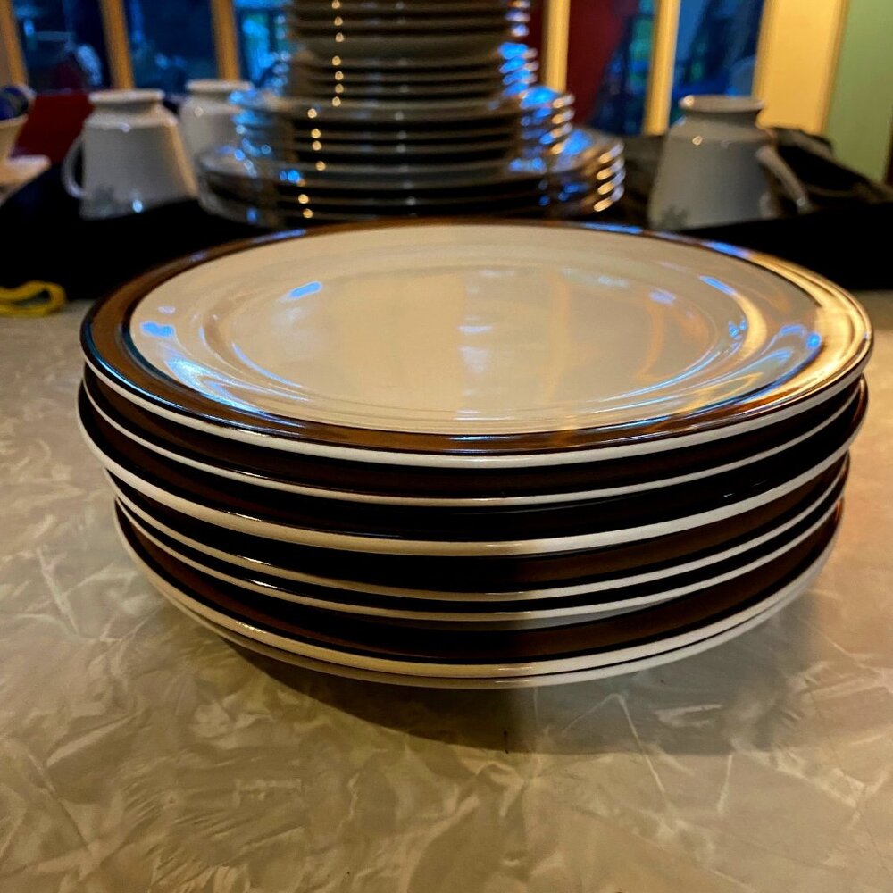 7 Plates - Carico Casual Collection - "KALUA" 9553 Salad Plates 7 3/4"